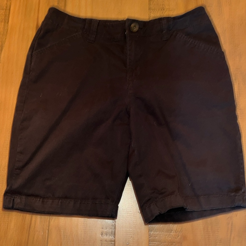 Lee Women's Dark Brown Bermuda Shorts